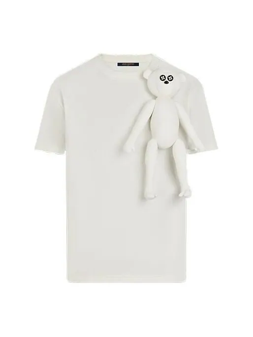 Футболка lv ss21 doll pendant crewneck short sleeve for men white Louis Vuitton — изображение 1 из 4, белый