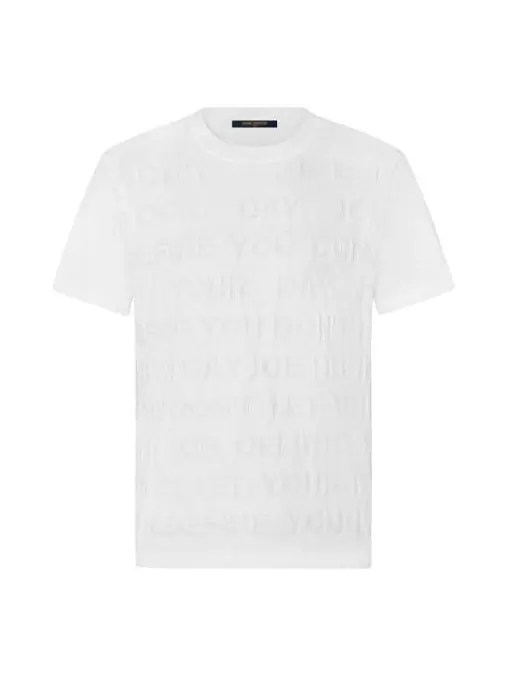 Футболка men's ss21 alphabet short sleeve white Louis Vuitton — изображение 1 из 4, белый