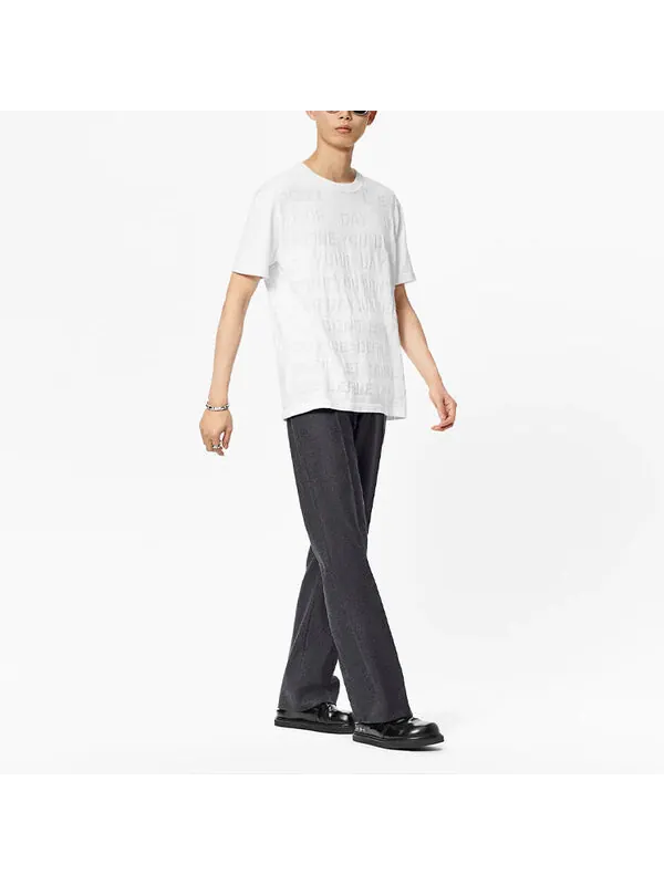 Футболка men's ss21 alphabet short sleeve white Louis Vuitton — изображение 2 из 4, белый