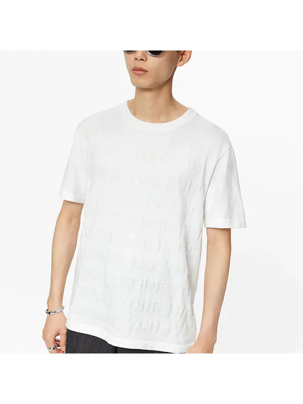 Футболка men's ss21 alphabet short sleeve white Louis Vuitton — изображение 4 из 4, белый