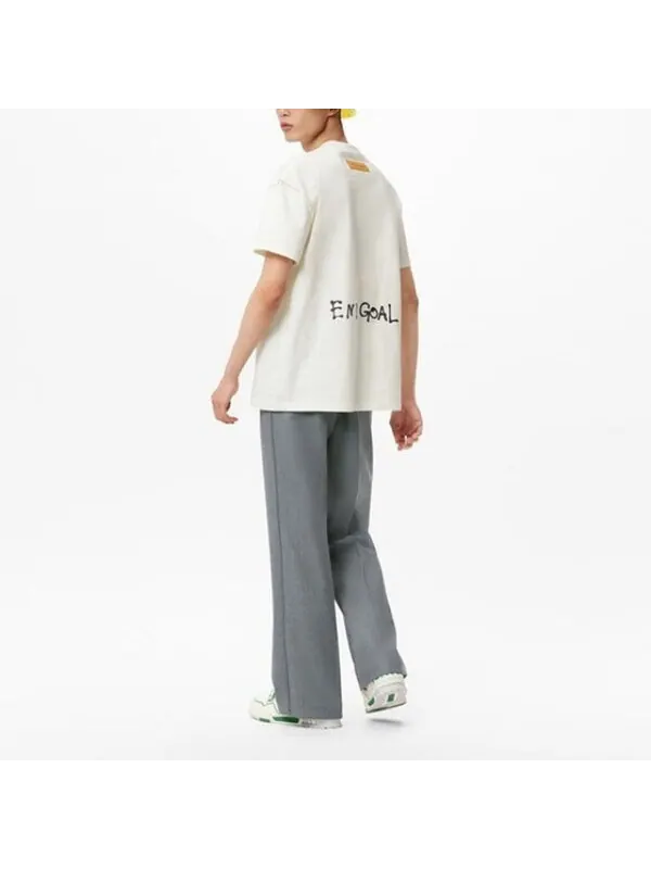 Футболка fw21 neon working man short sleeve men's white Louis Vuitton — изображение 4 из 4, белый