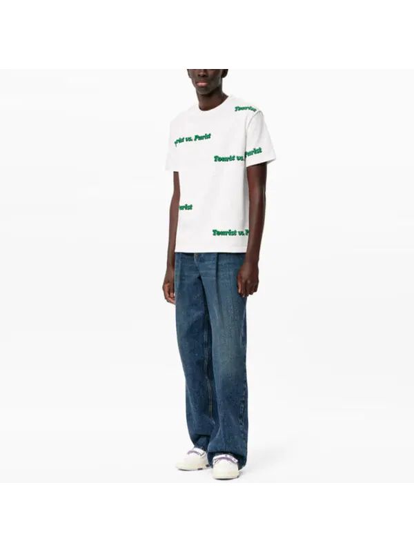Футболка fw21 tourist vspurist short sleeve men's white Louis Vuitton — изображение 2 из 4, белый