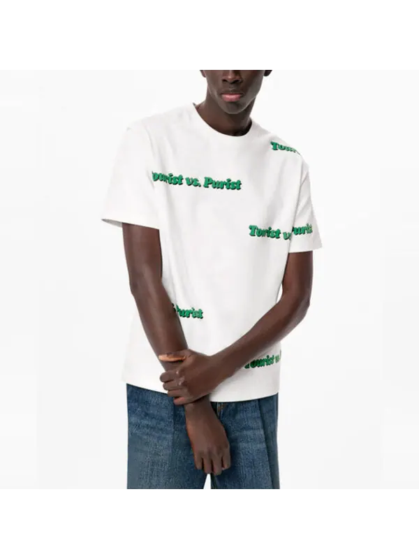 Футболка fw21 tourist vspurist short sleeve men's white Louis Vuitton — изображение 3 из 4, белый
