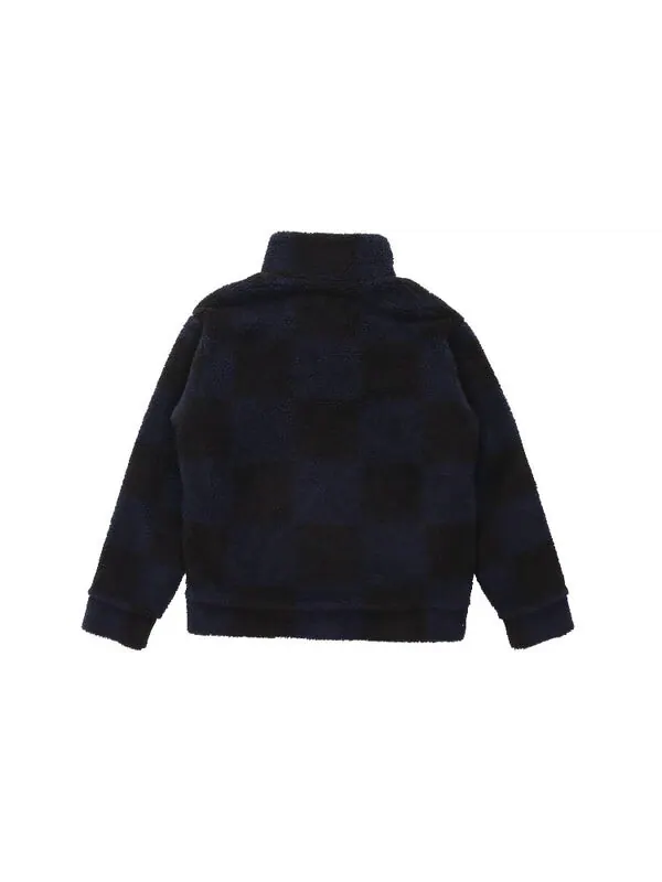 Куртка x nigo2 crossover lv2 ss22 grid lamb's wool zipper stand collar jacket autumn blue Louis Vuitton — изображение 2 из 4