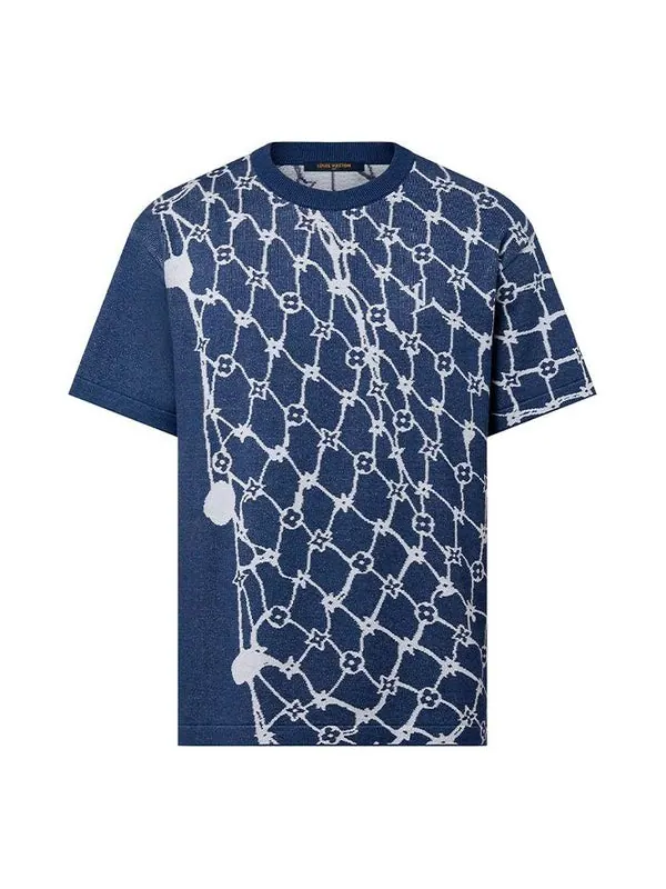 Футболка cotton t-shirt 'blue' Louis Vuitton — изображение 1 из 4, синий