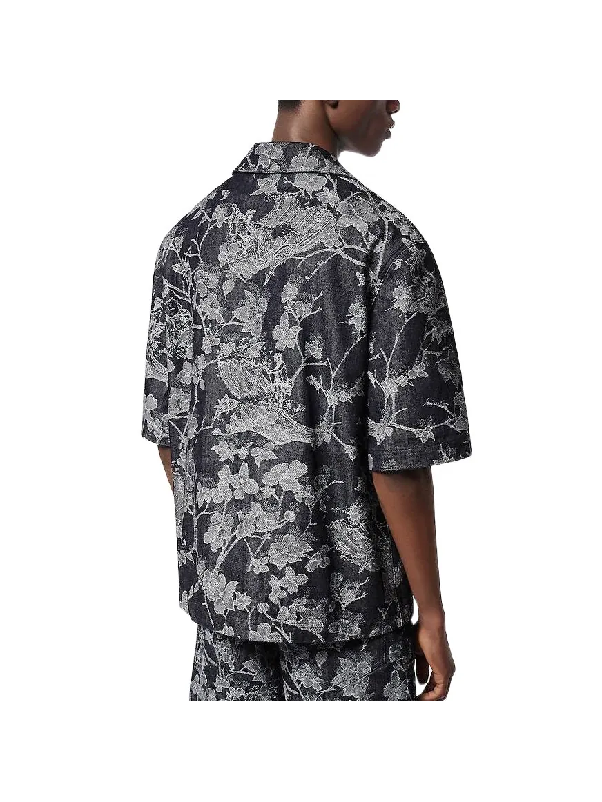 Рубашка LOUIS VUITTON Short Sleeve Denim Shirt 'Dark Blue' — изображение 3 из 3, синий