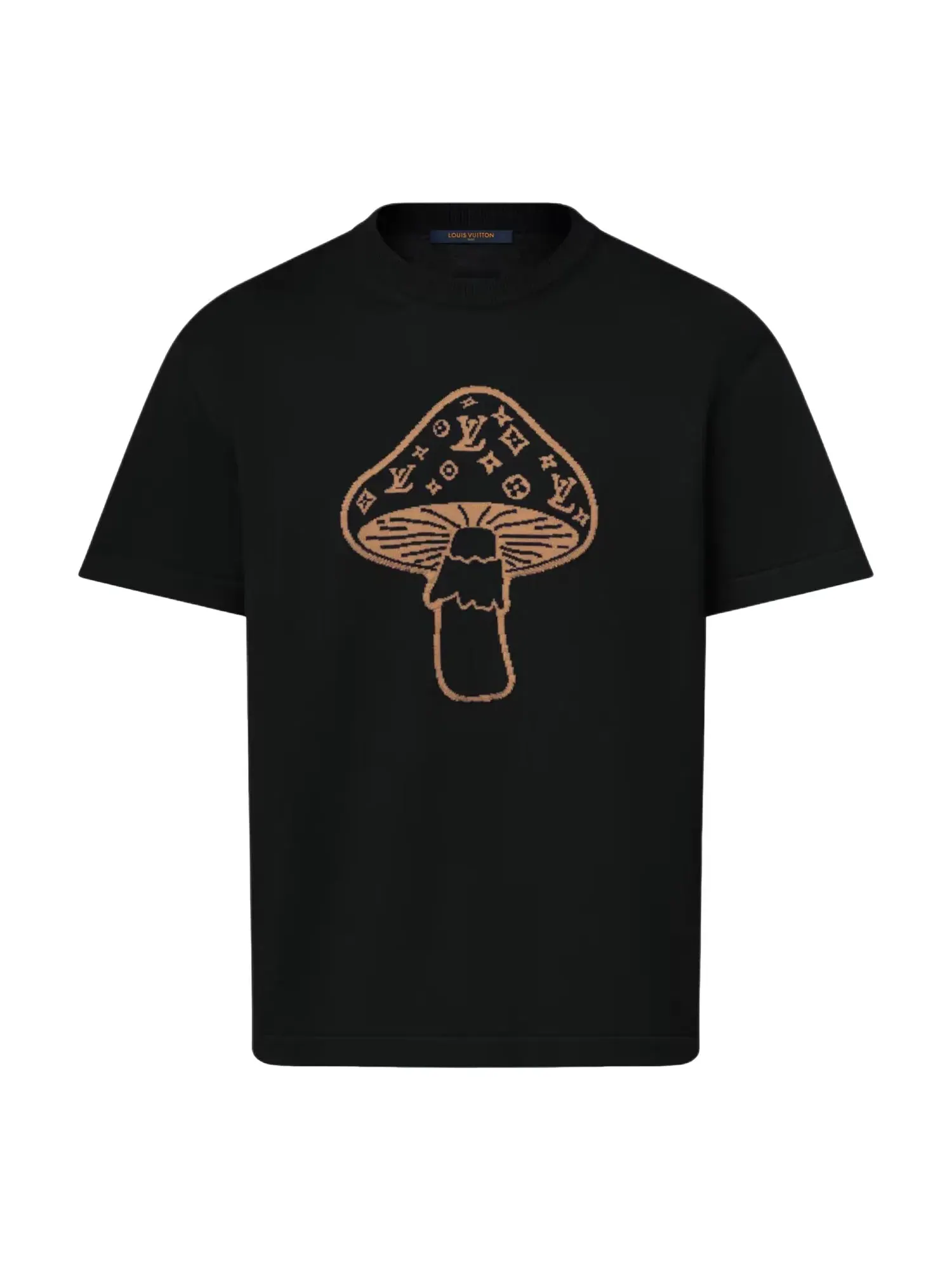 Мужская футболка с интарсией Intarsia Mushroom LOUIS VUITTON — изображение 1 из 3, черный