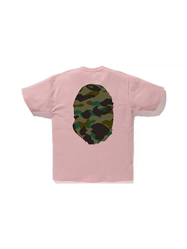 Футболка camouflage ape head t-shirt 'pink' A Bathing Ape — изображение 2 из 2, розовый