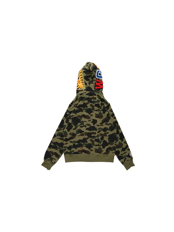 Толстовка BAPE Camouflage Shark Unisex Green Camouflage — изображение 4 из 4, зеленый