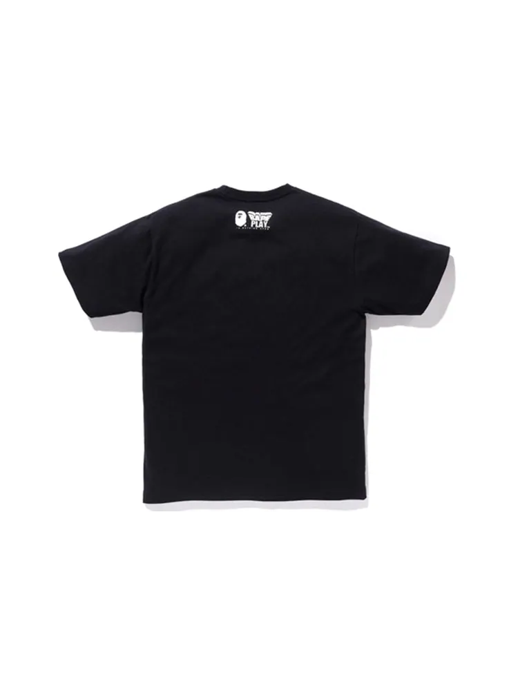 Футболка A Bathing Ape x Medicom Toy Camo College Tee 'Black' — изображение 2 из 2