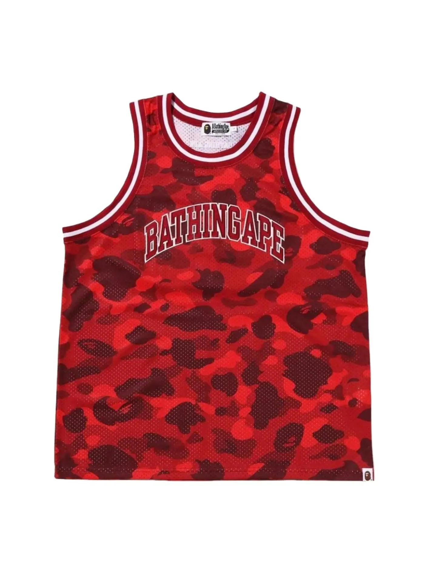 Футболка A Bathing Ape Color Camo Jersey 'Red' — изображение 1 из 2, красный