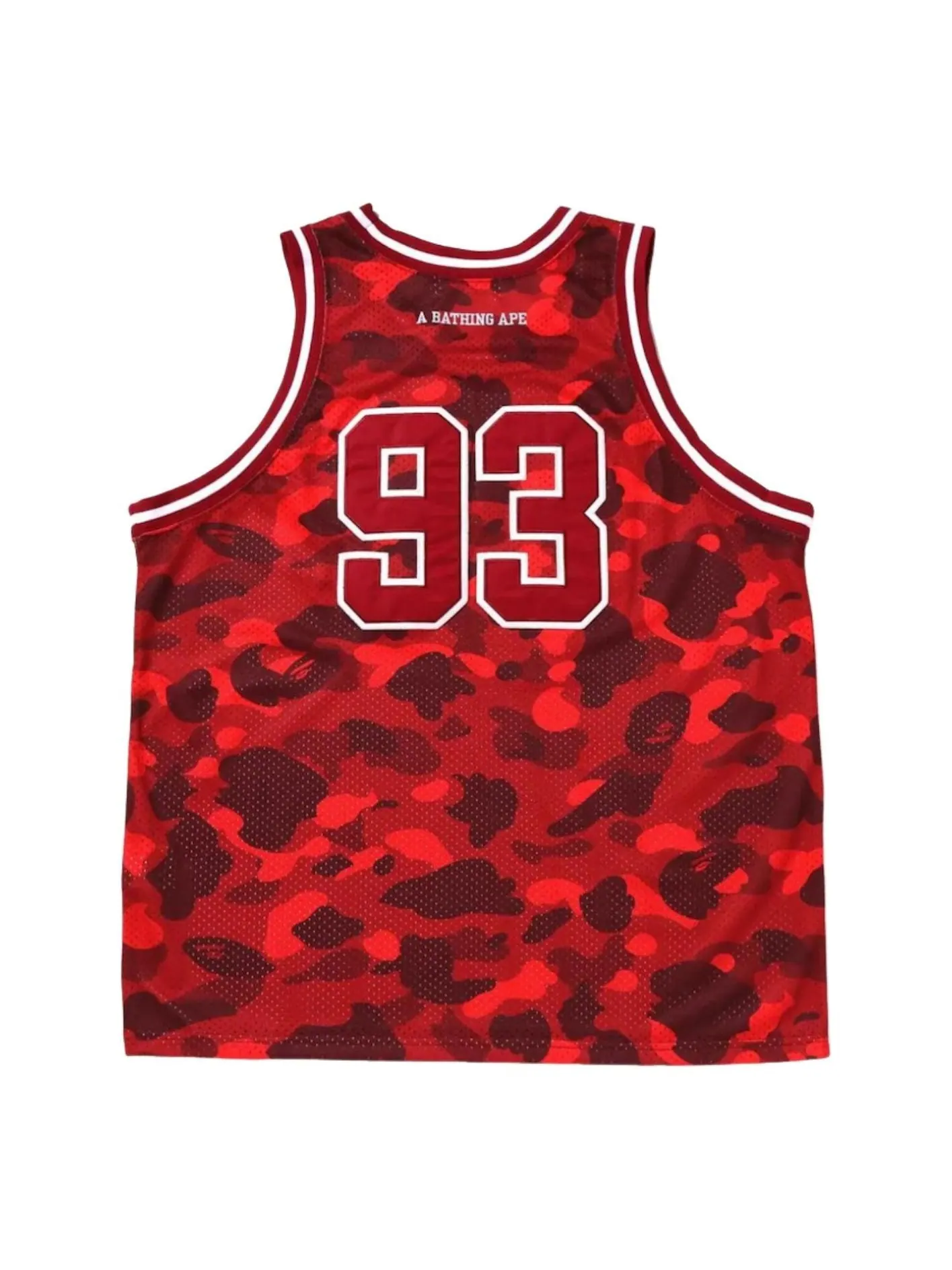 Футболка A Bathing Ape Color Camo Jersey 'Red' — изображение 2 из 2, красный
