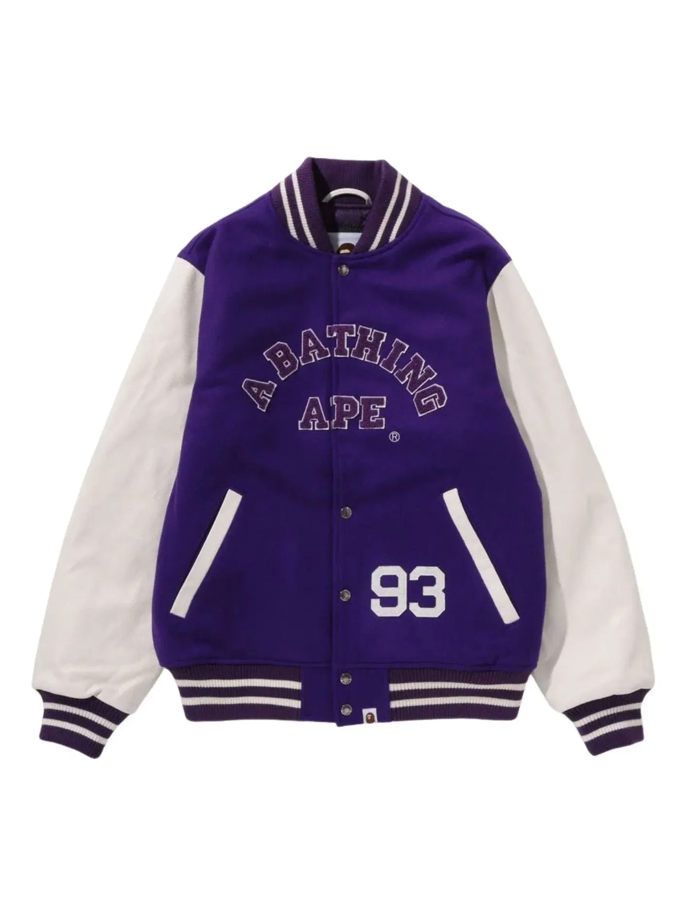 Мужская куртка-бомбер с принтом A Bathing Ape Giant Ape Head Varsity Jacket — изображение 1 из 2, красный