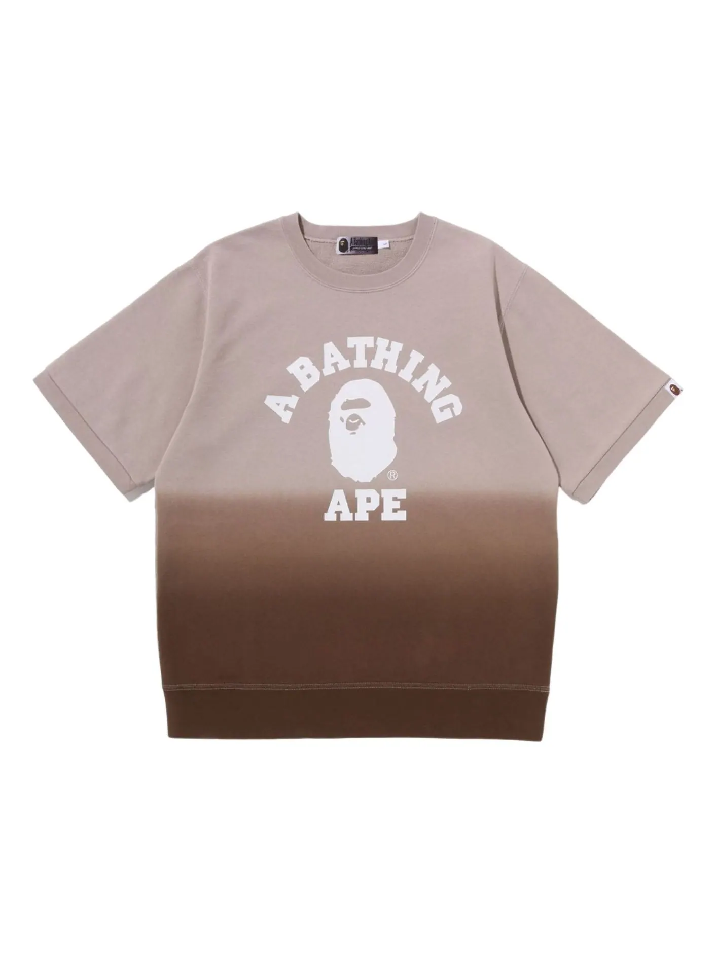 Свитшот с круглым вырезом A Bathing Ape College Gradation S/S — изображение 1 из 2, коричневый