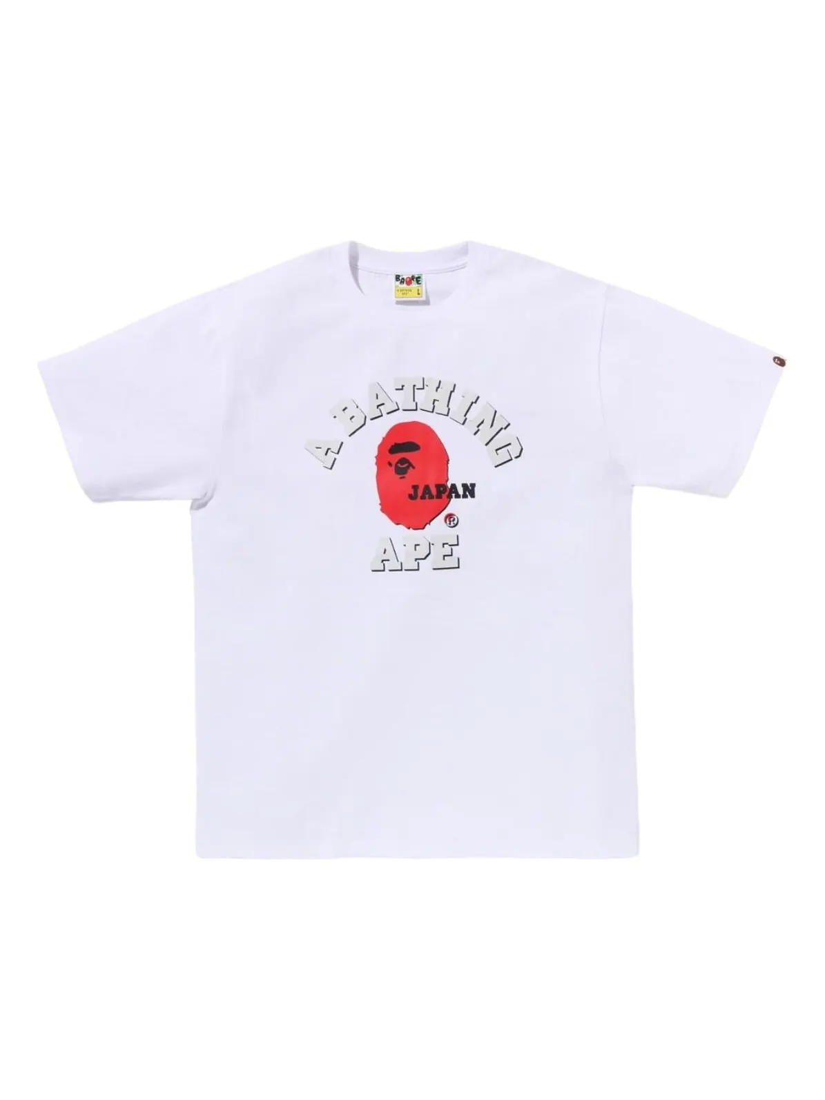 Футболка A Bathing Ape Japan College Tee — изображение 1 из 2, белый
