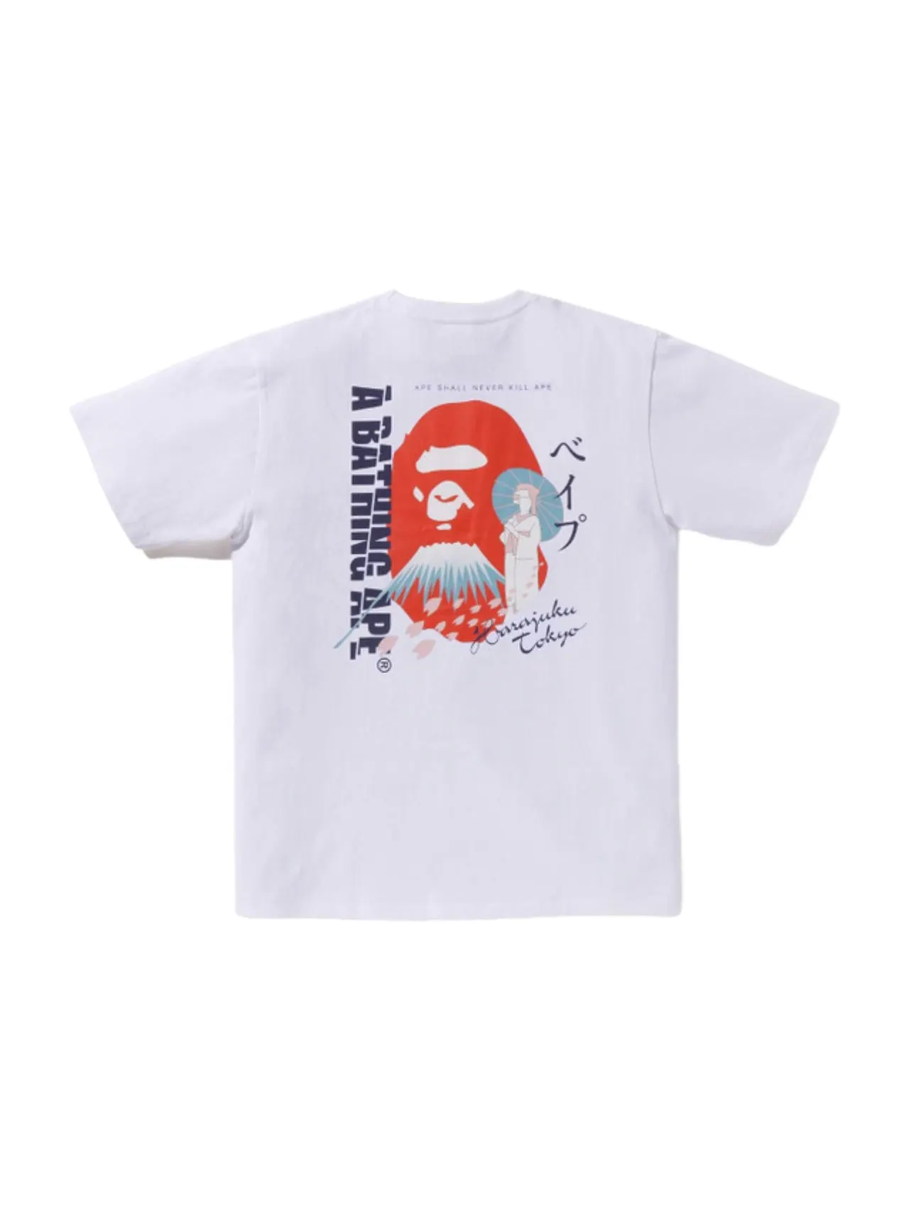 Сувенирная футболка A Bathing Ape Japan — изображение 2 из 2, белый