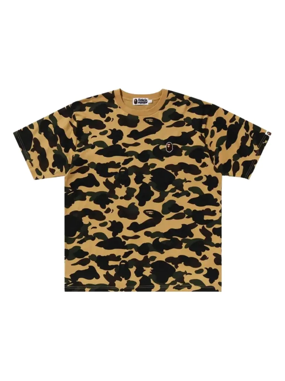 Футболка A Bathing Ape 1st Camo One Point Tee — изображение 1 из 1, желтый