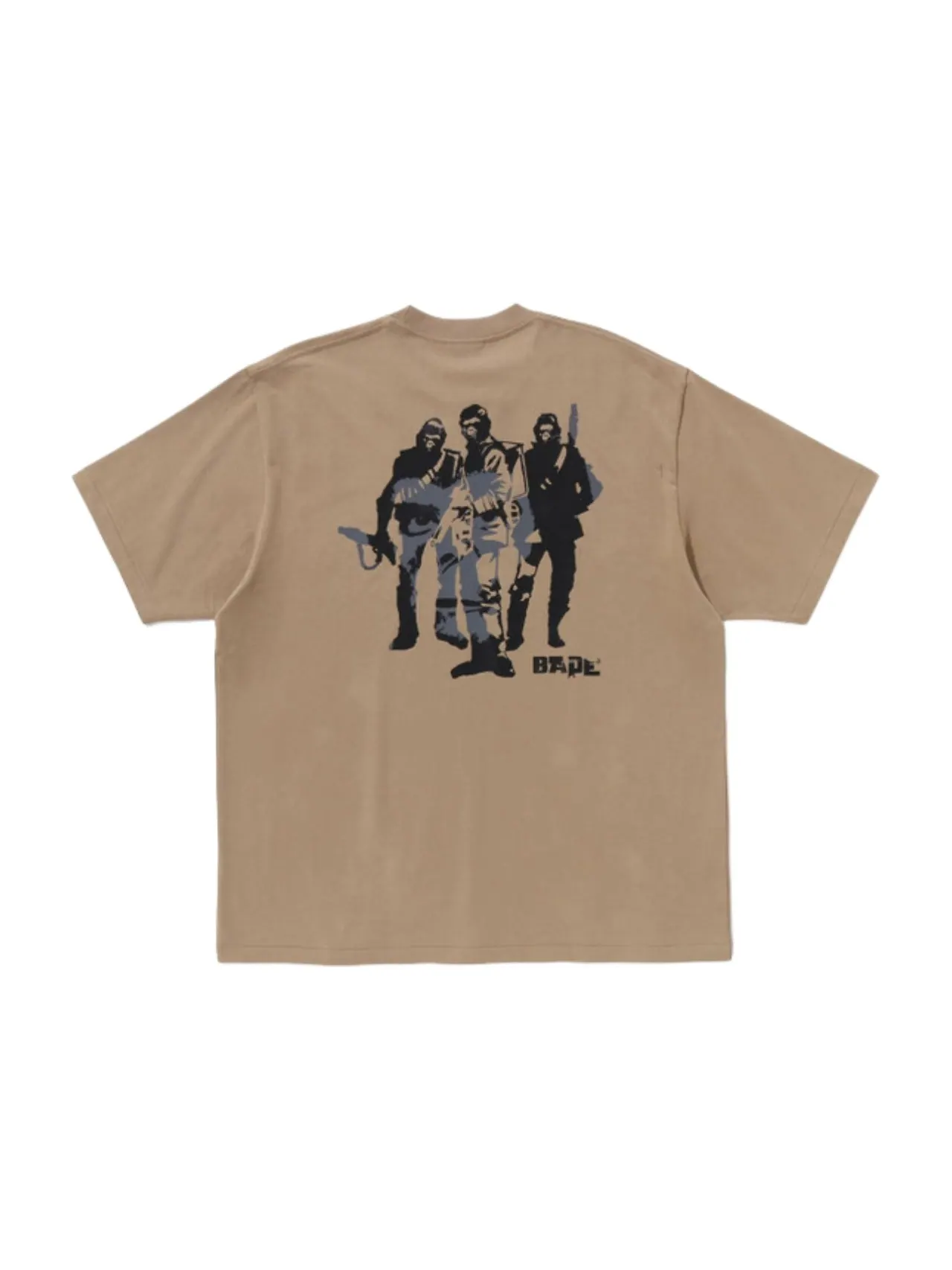 Футболка A Bathing Ape Army Relaxed Fit Tee — изображение 2 из 2, бежевый