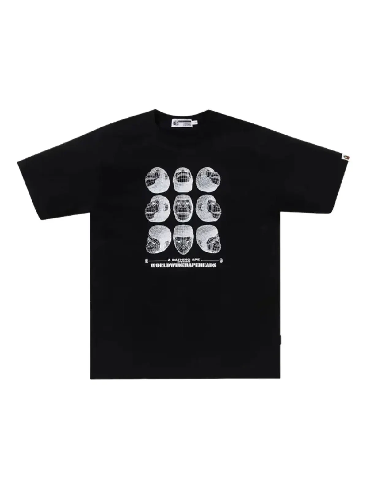 Футболка A Bathing Ape Polygon Ape Head Tee — изображение 1 из 2, черный