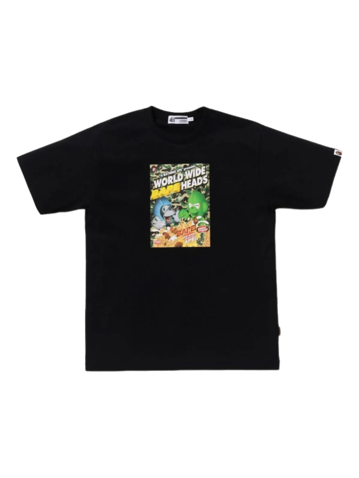 A Bathing Ape Футболка с логотипом группы Bathing Ape Heads — изображение 1 из 2, черный