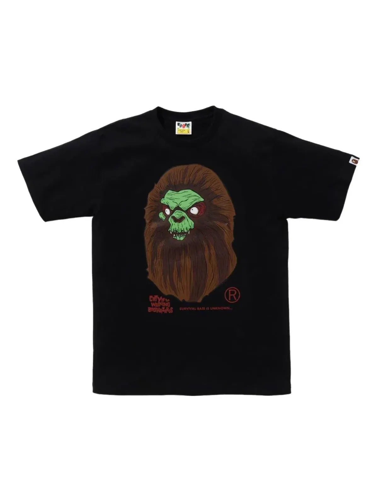 Футболка A Bathing Ape Horror Mad Face Tee — изображение 1 из 2, черный