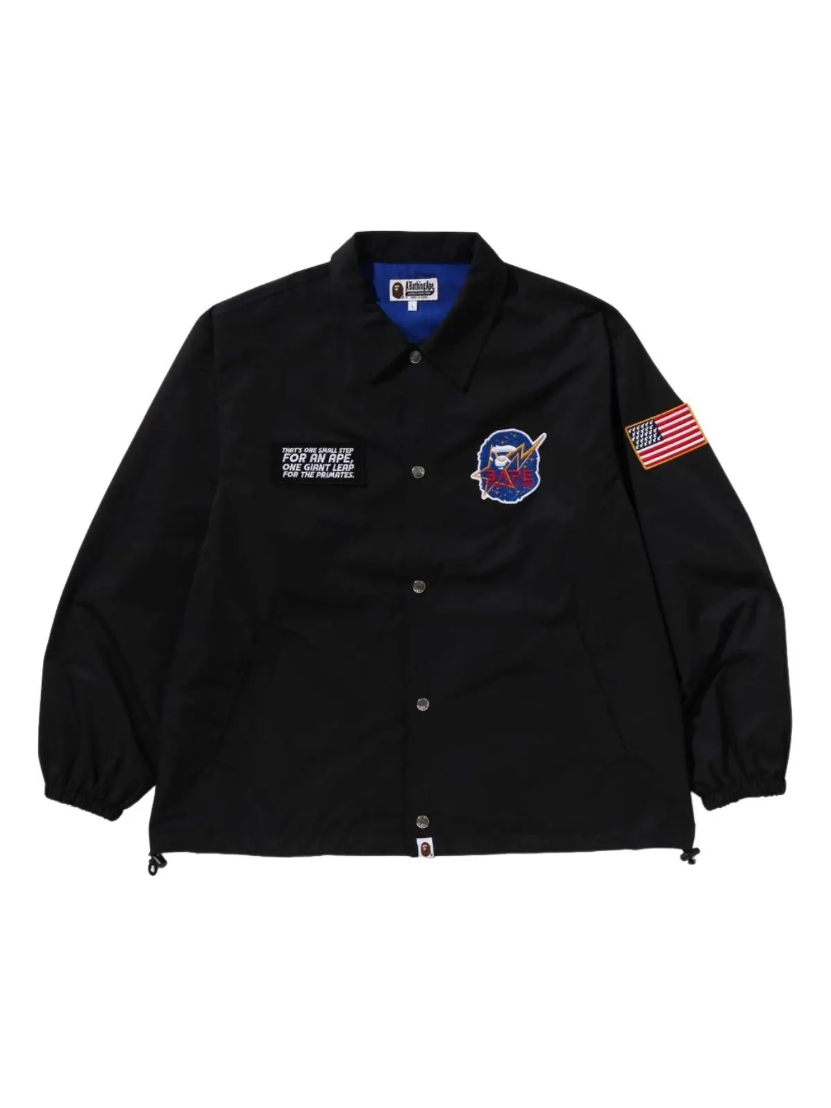 Куртка-бомбер A Bathing Ape Space Ape свободного кроя — изображение 1 из 2, черный