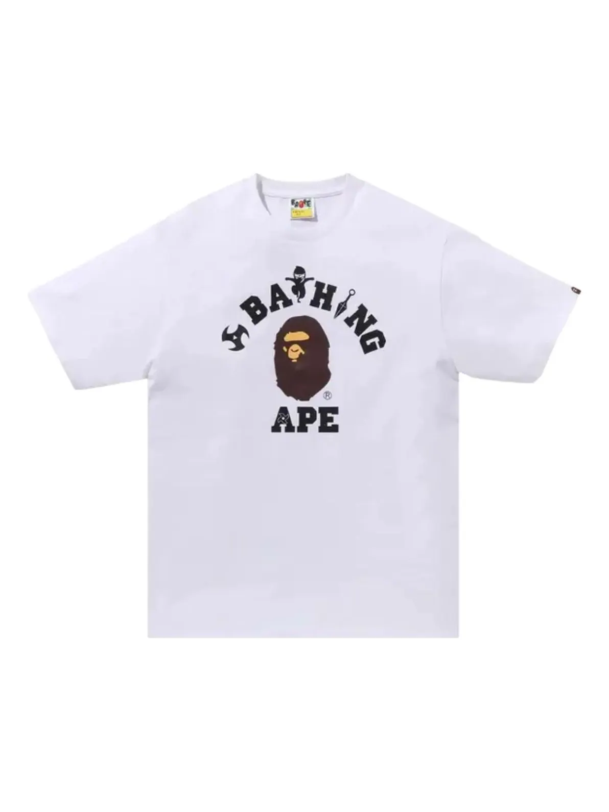 Футболка A Bathing Ape Ninja College Tee — изображение 1 из 2, белый