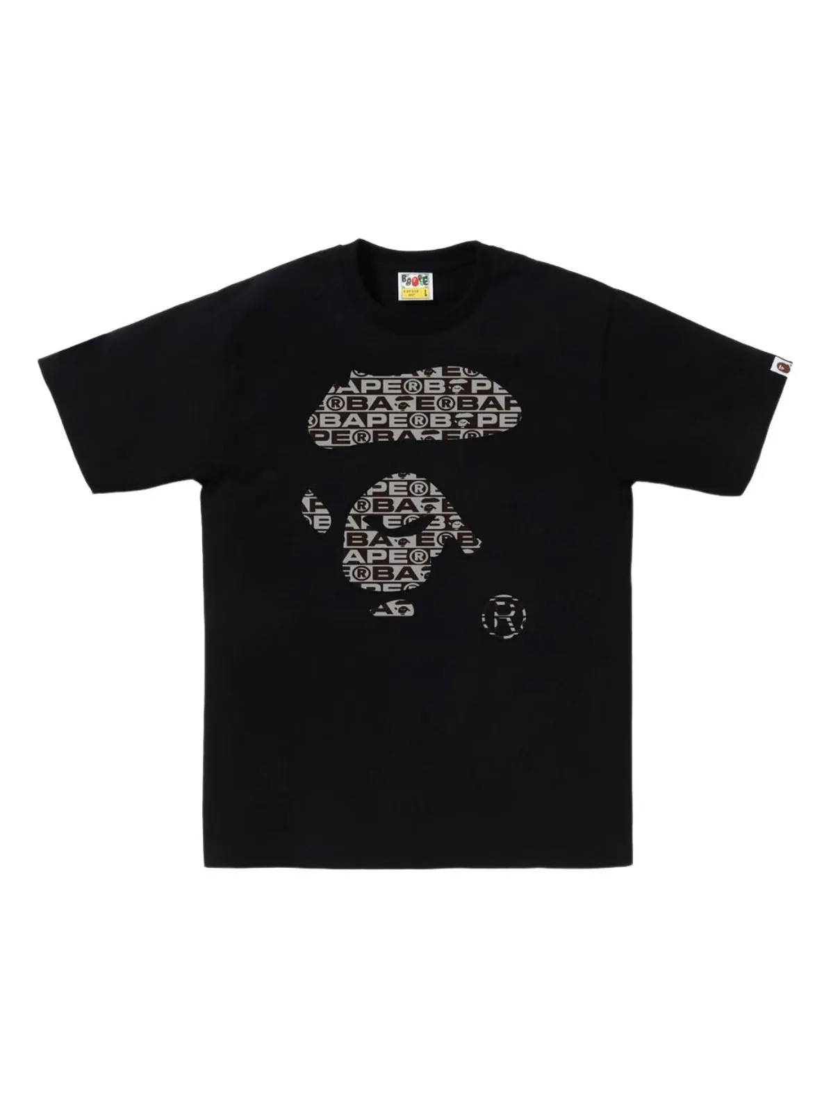 Футболка A Bathing Ape Lux Sport Pattern Ape Face Tee — изображение 1 из 2, черный