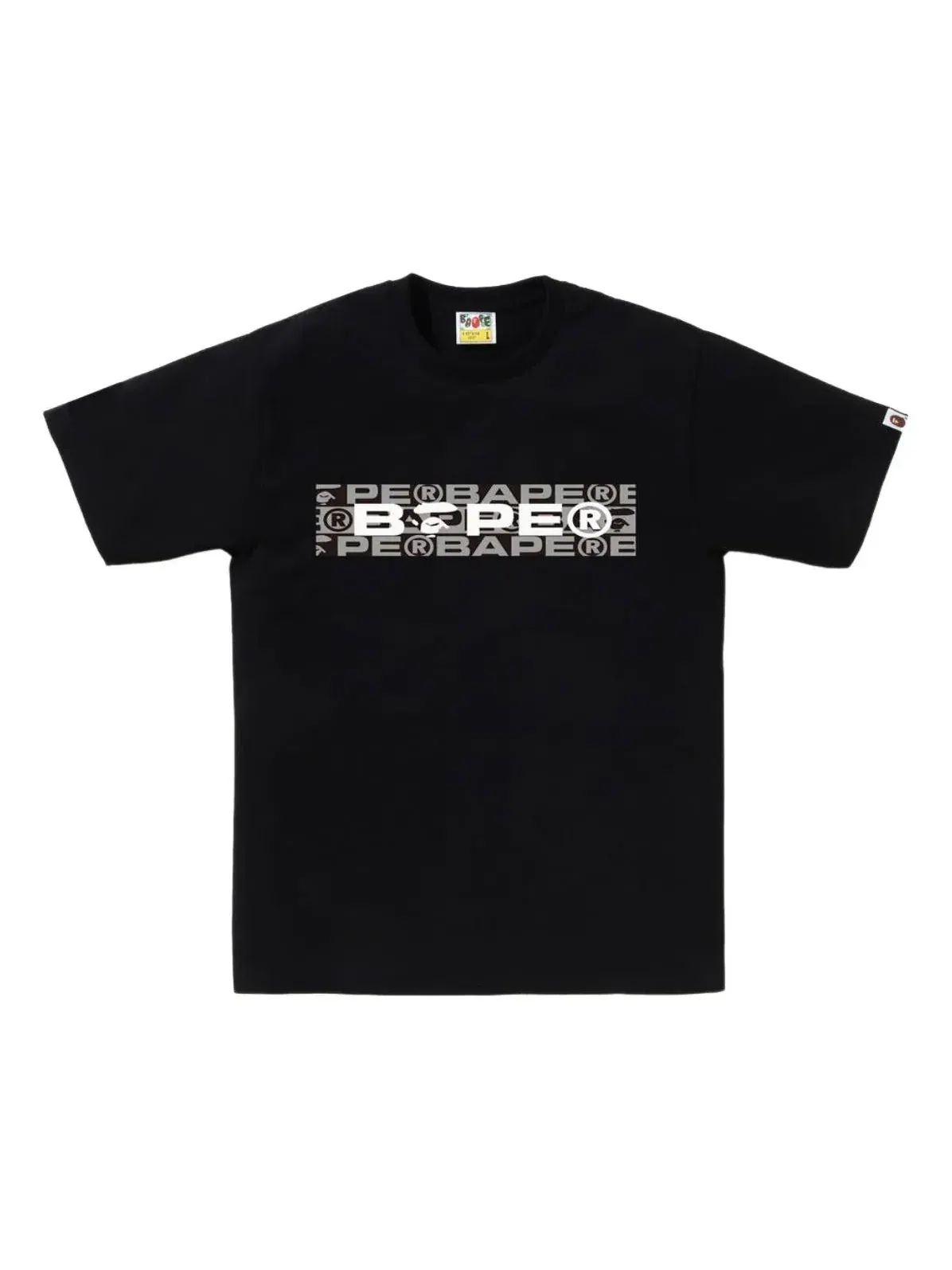 Футболка A Bathing Ape Lux Sport Pattern Box Logo Tee — изображение 1 из 2, черный
