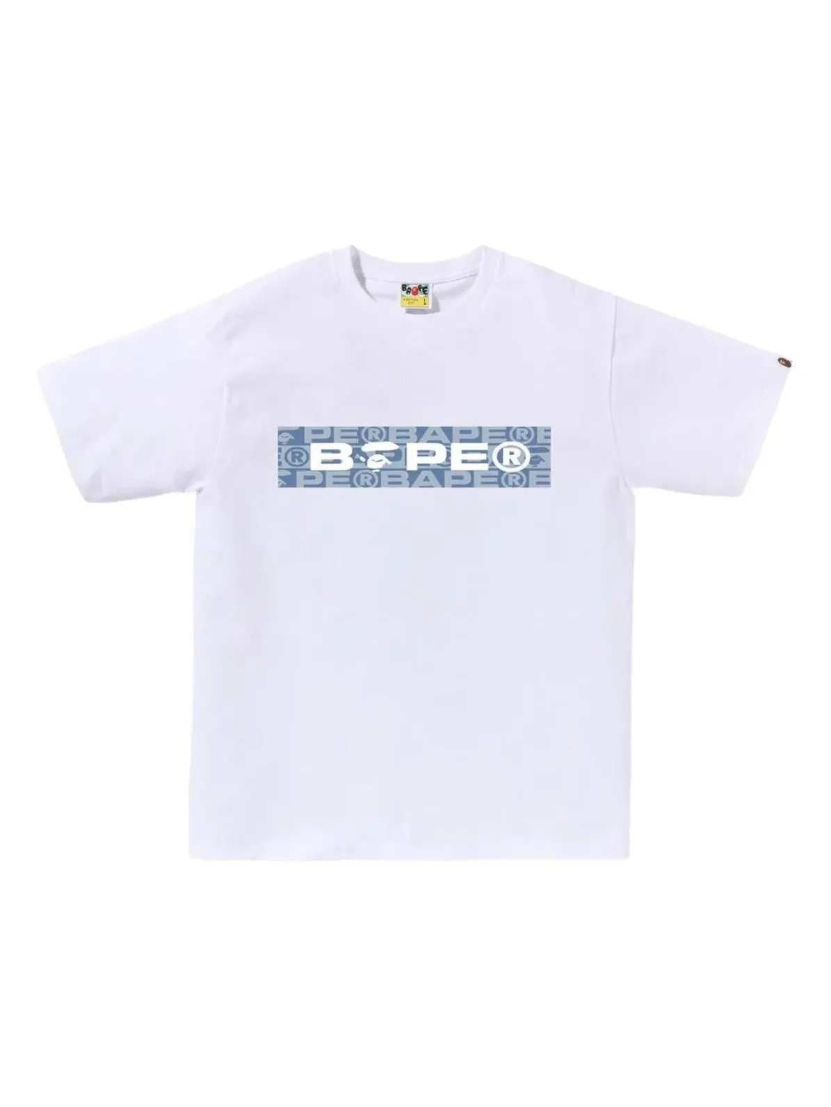 Футболка A Bathing Ape Lux Sport Pattern Box Logo Tee — изображение 1 из 2, белый