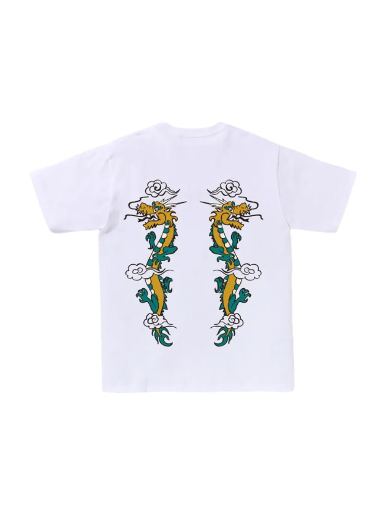 Сувенирная футболка с драконом "Купающаяся обезьяна", белая A Bathing Ape — изображение 2 из 2, белый