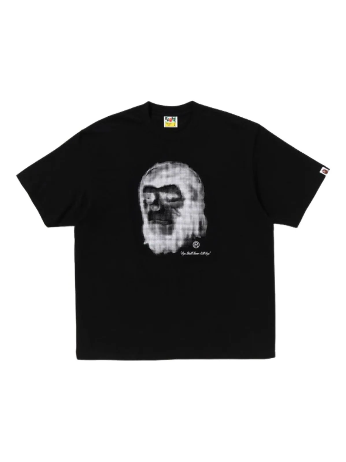 Футболка свободного кроя A Bathing Ape Pixel Comic Ape Head — изображение 1 из 2, черный