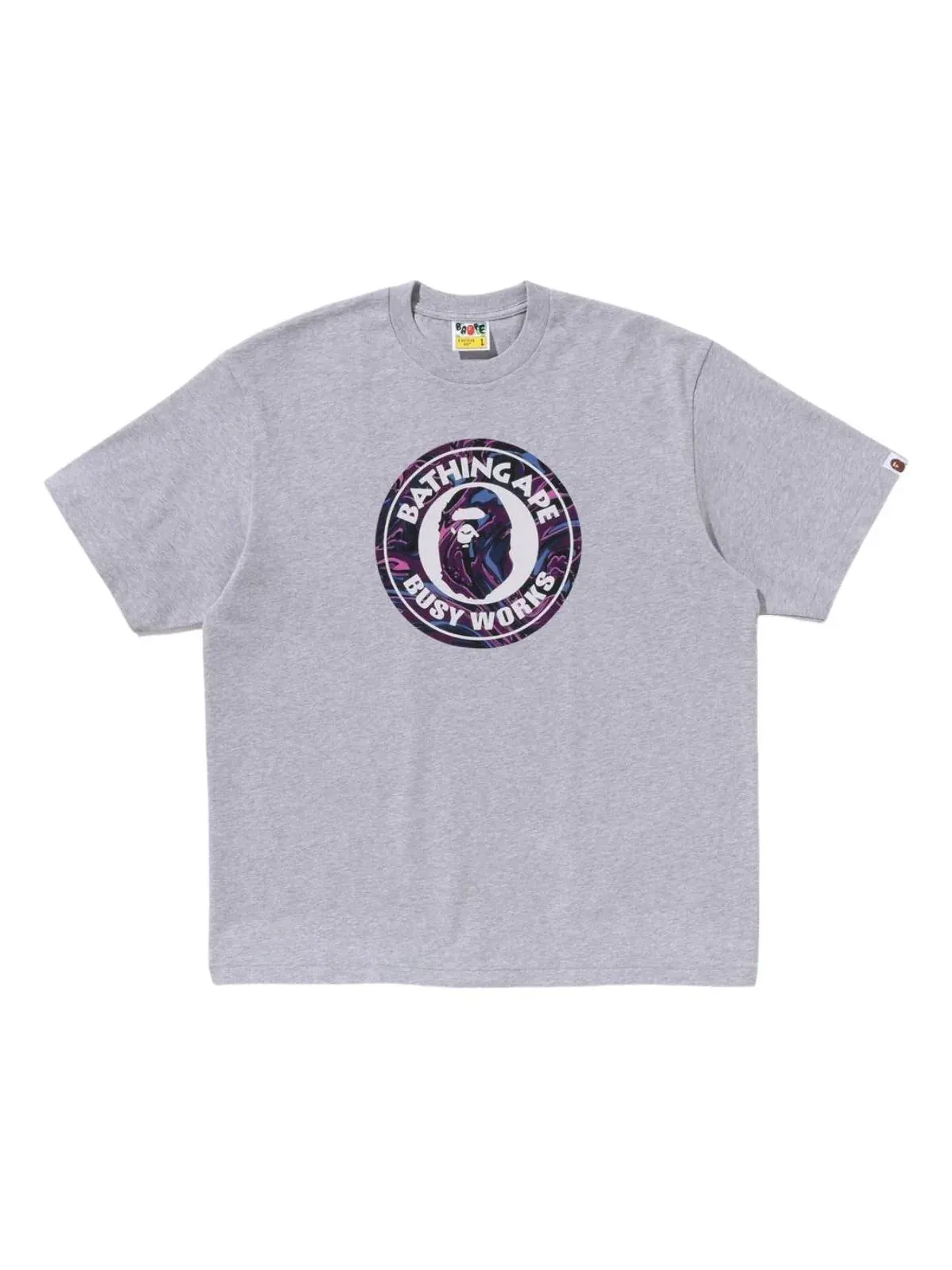 Футболка A Bathing Ape Camo Busy Works Relaxed Fit Tee — изображение 1 из 1, серый