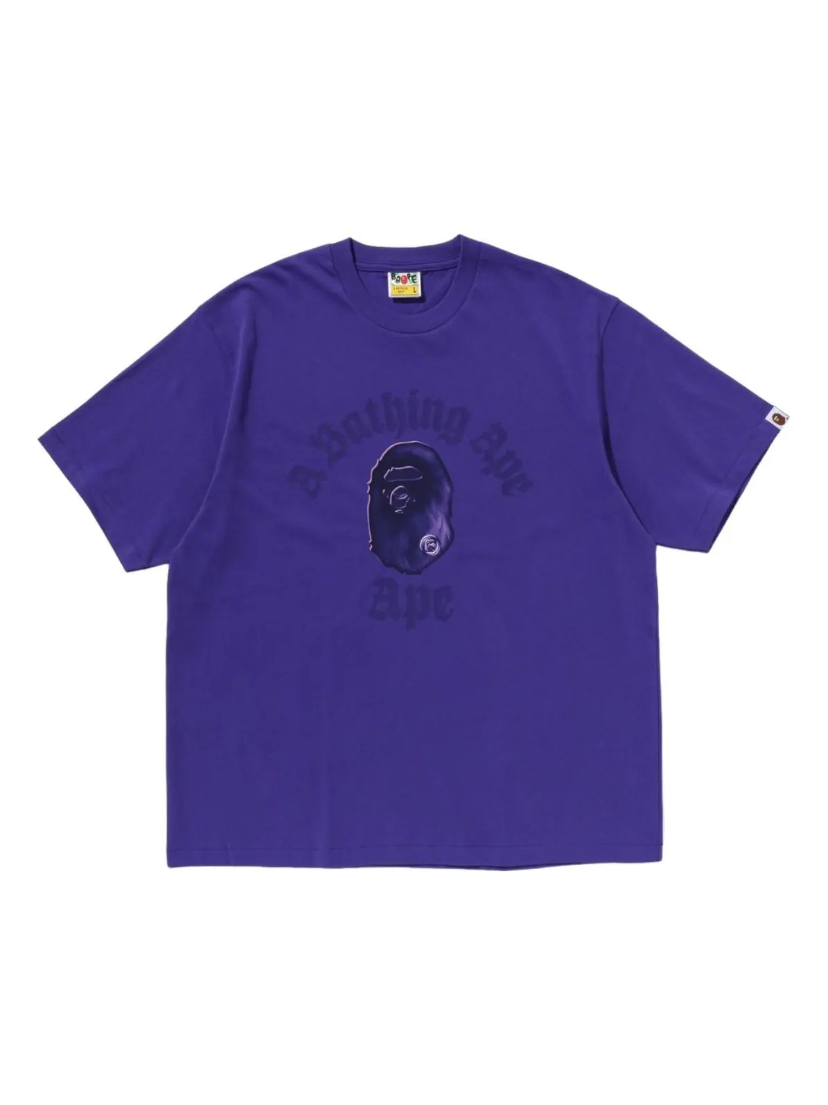 Футболка A Bathing Ape Gothic College Relaxed Fit Tee — изображение 1 из 1, фиолетовый