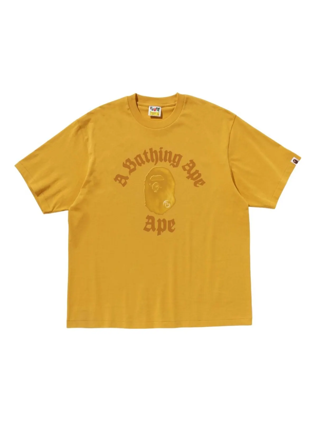 Футболка A Bathing Ape Gothic College Relaxed Fit Tee — изображение 1 из 1, желтый