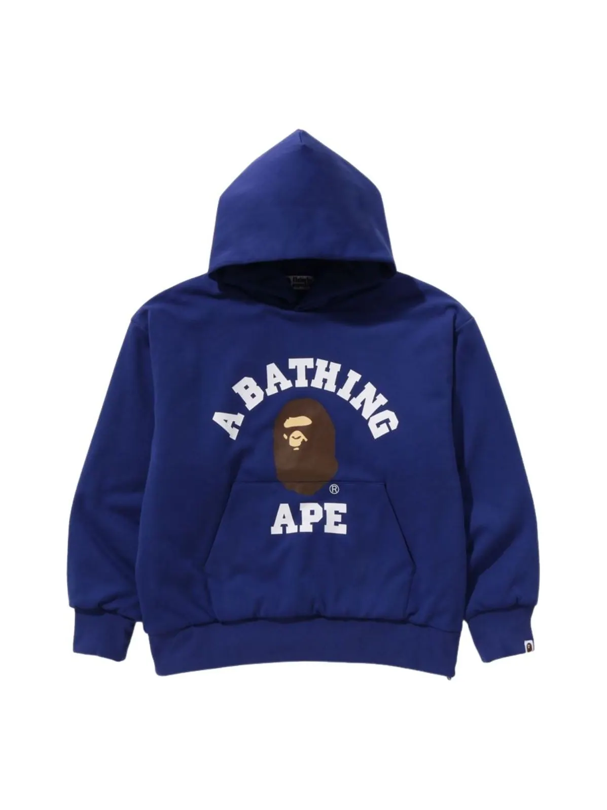 Толстовка с капюшоном свободного кроя A Bathing Ape College — изображение 1 из 2, синий