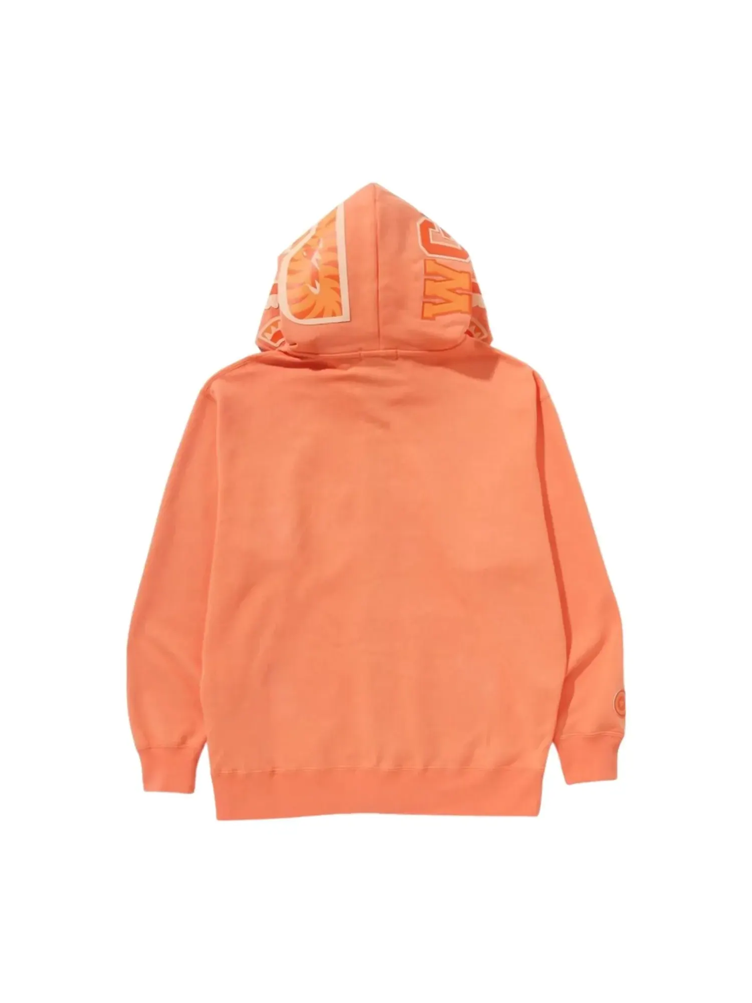 Худи A BATHING APE One Point Ape Head Shark Relaxed Fit Full Zip Hoodie 'Orange' — изображение 3 из 4, оранжевый