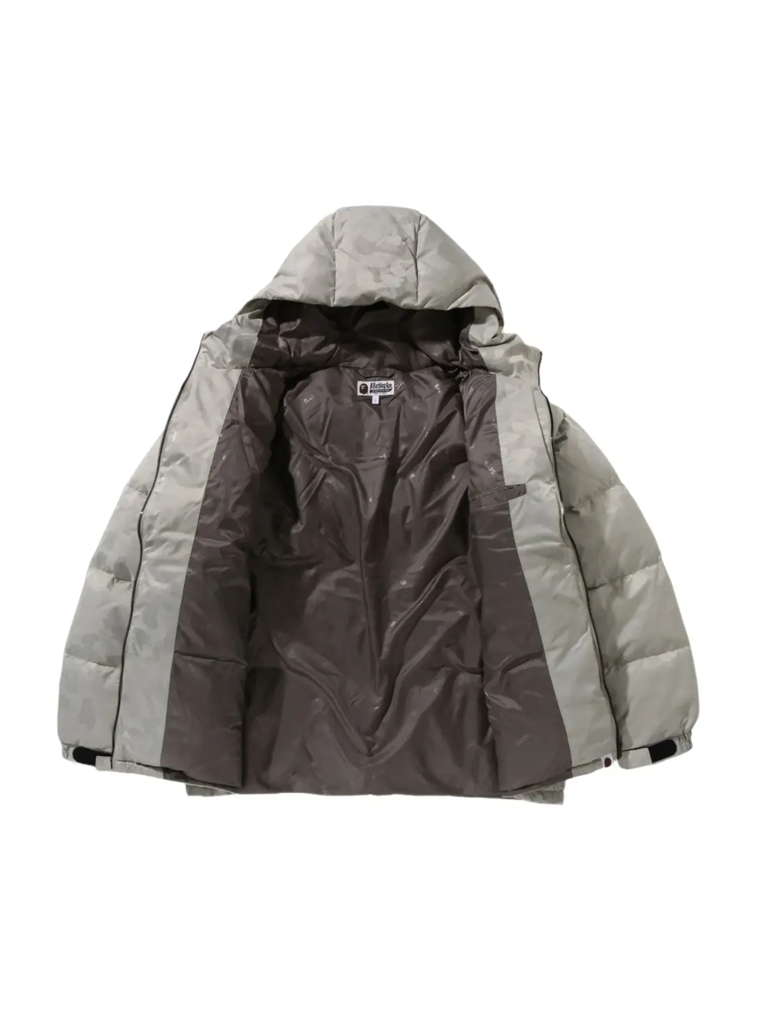 Куртка A Bathing Ape Solid Camo Jacquard Jacket 'Beige' — изображение 3 из 3, бежевый