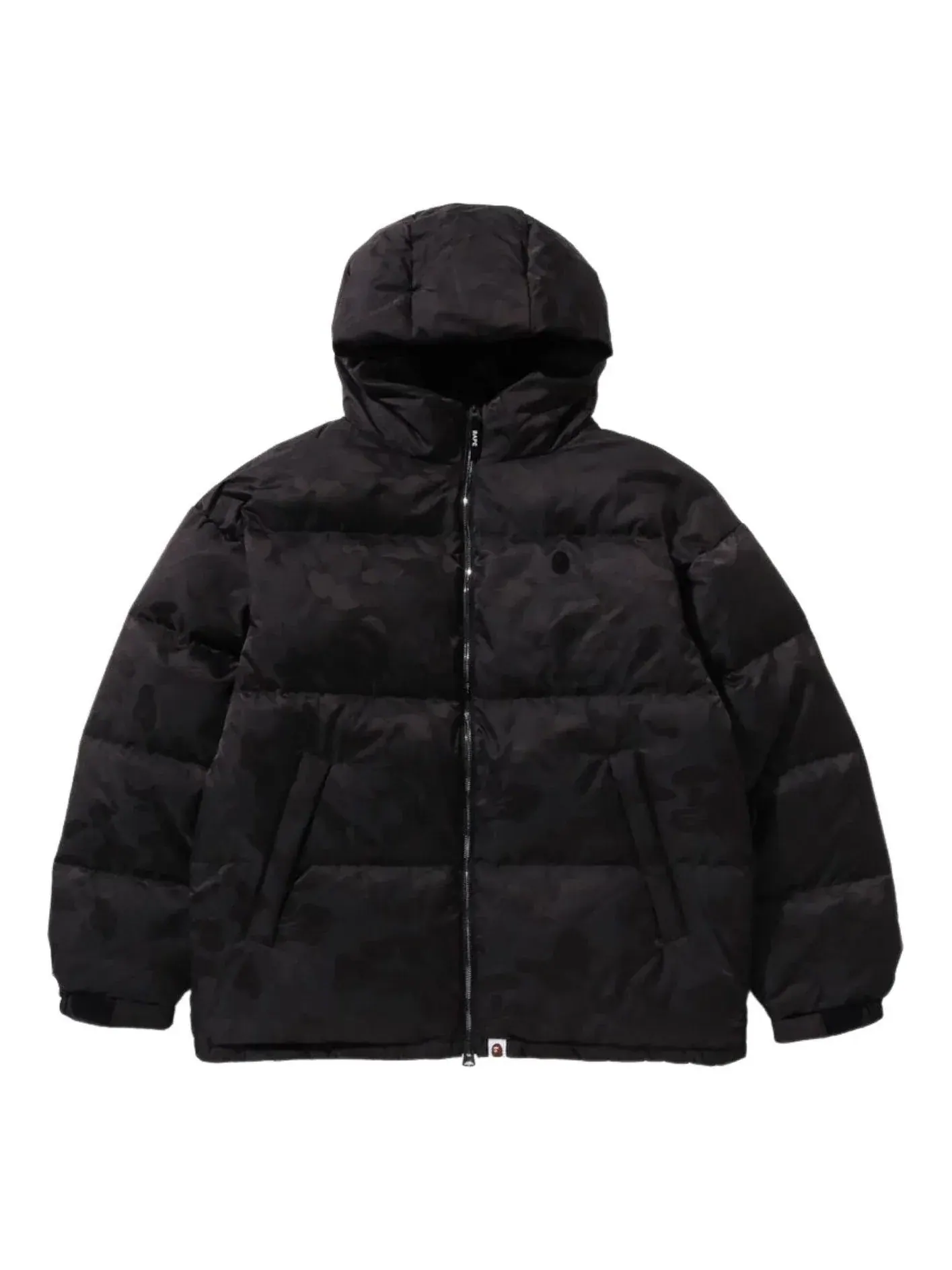 Куртка A Bathing Ape Solid Camo Jacquard Jacket 'Black' — изображение 1 из 4, черный