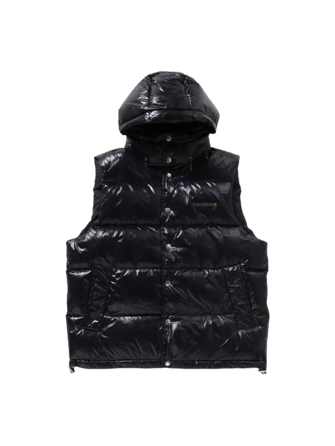 A Bathing Ape пуховый жилет камуфляж черный — изображение 1 из 4
