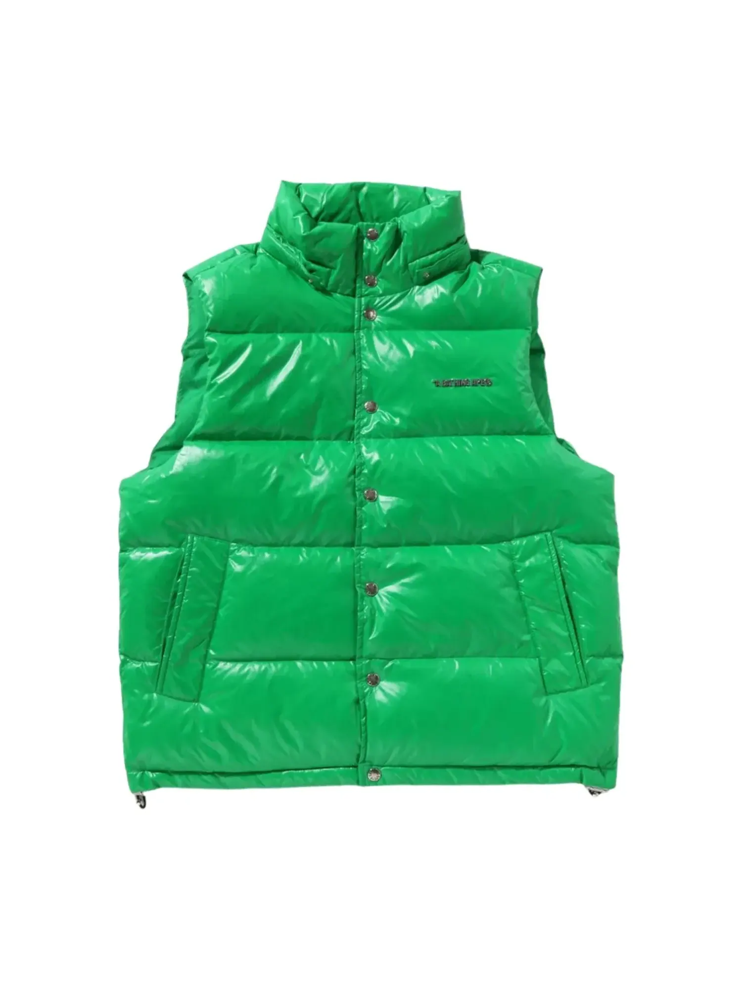 A Bathing Ape пуховый жилет камуфляж зеленый — изображение 2 из 4