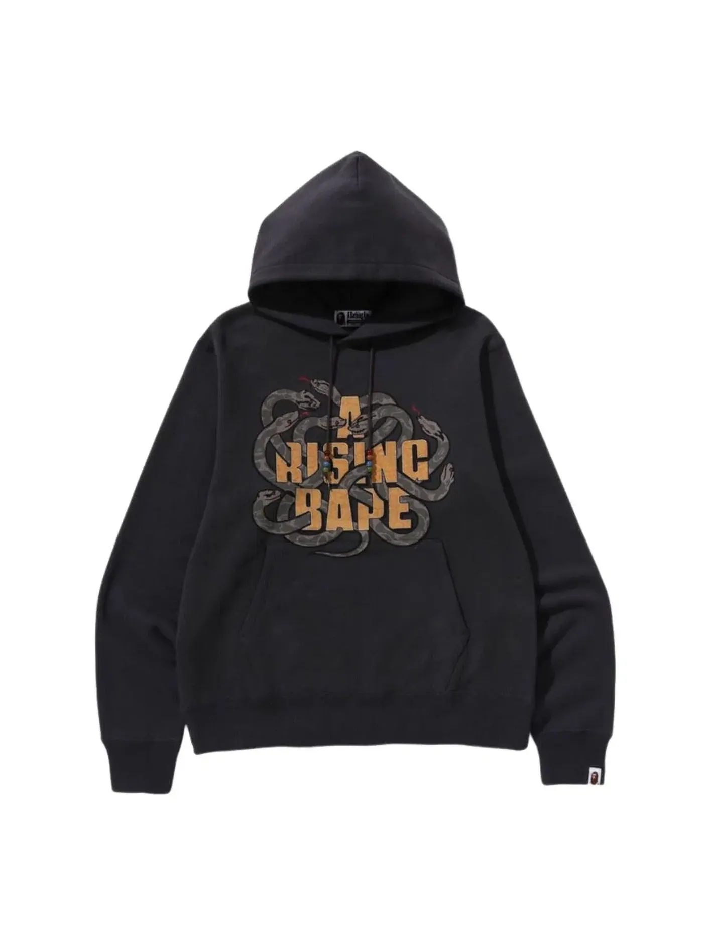 Мужское худи с принтом Year of Snake A Bathing Ape — изображение 1 из 3, черный