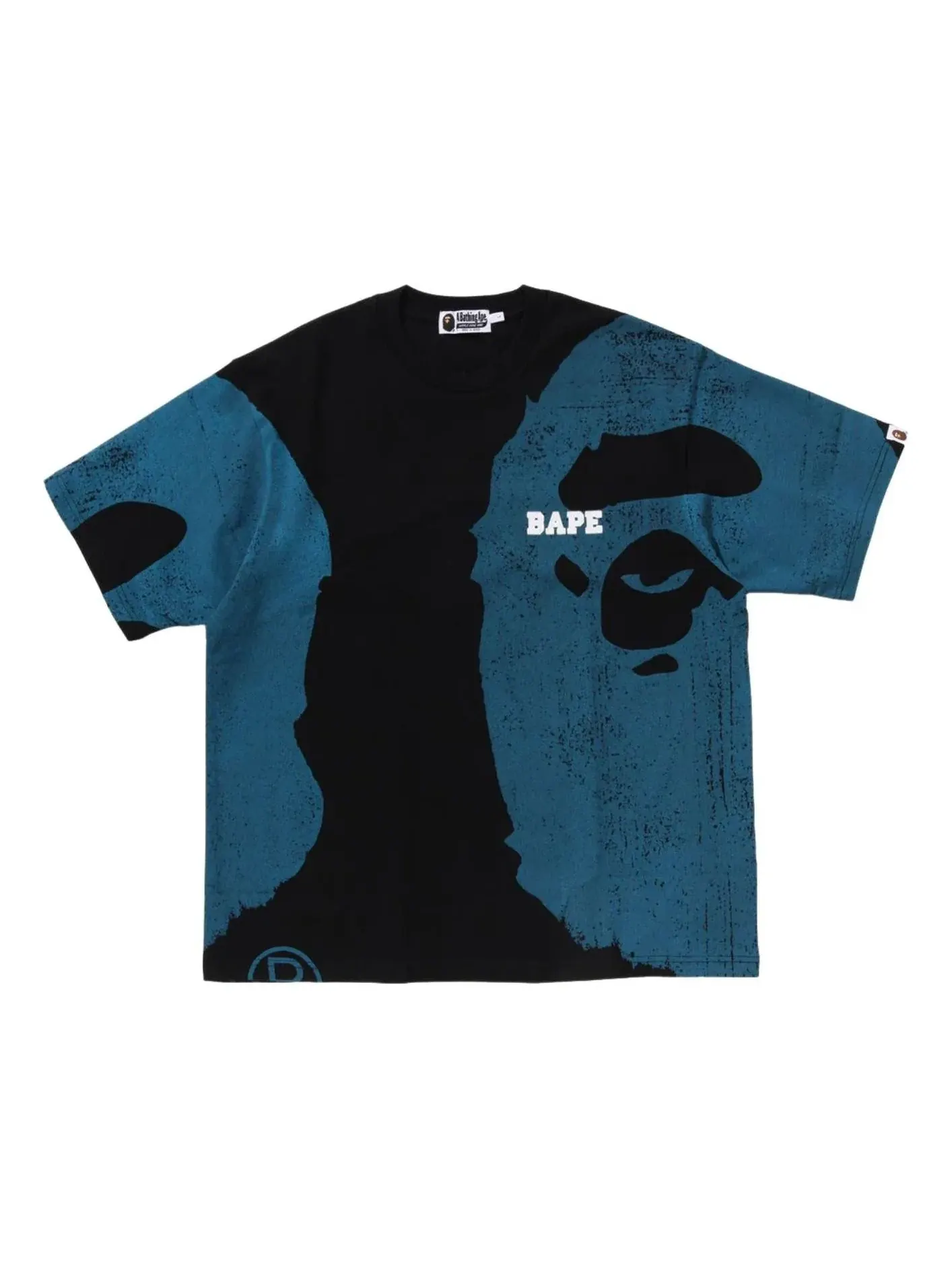 Футболка A Bathing Ape с принтом воды, свободного кроя — изображение 1 из 2, черный