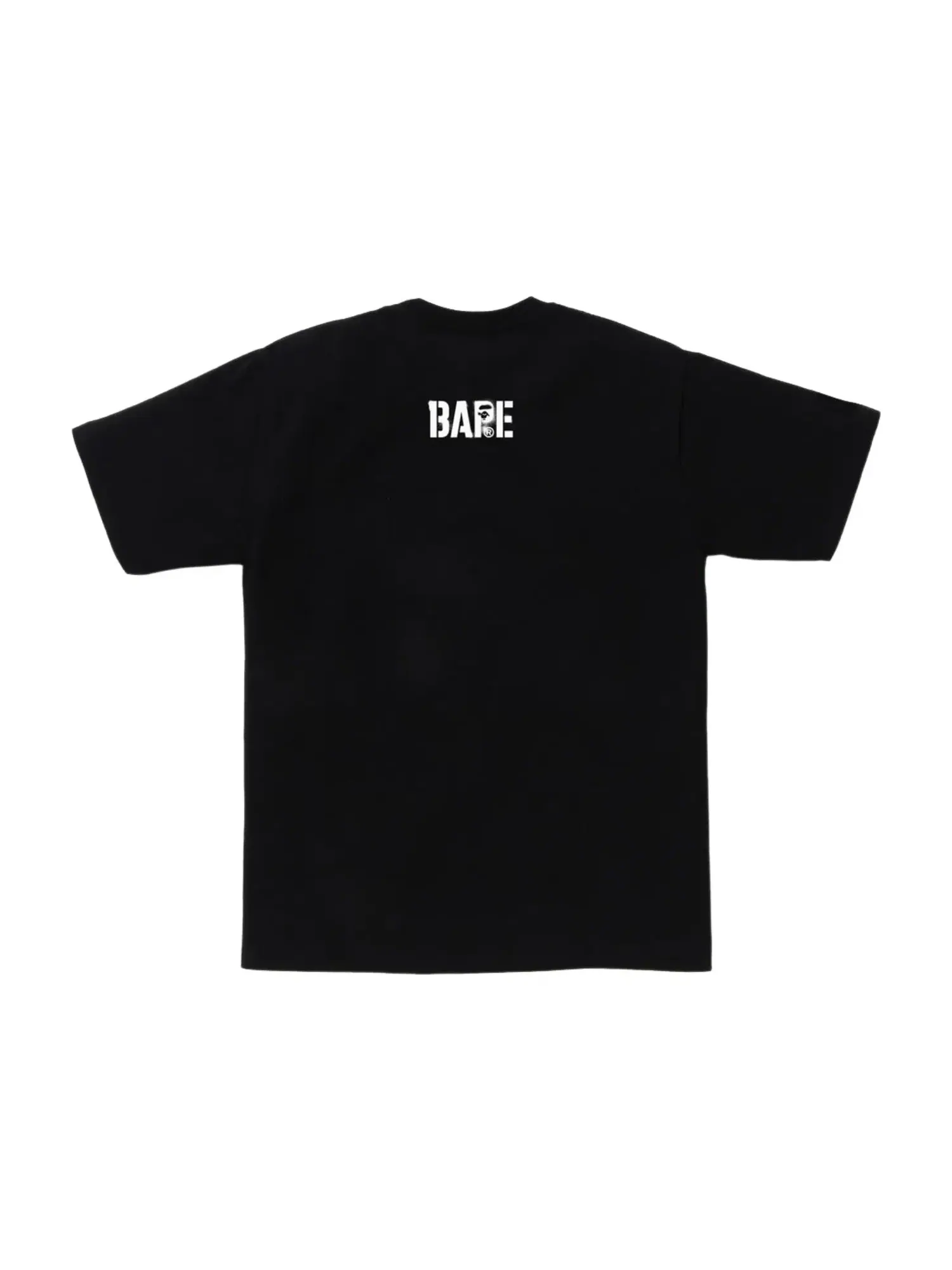 Мужская футболка с принтом Map Camo Ape Head Shark A Bathing Ape — изображение 2 из 2, черный