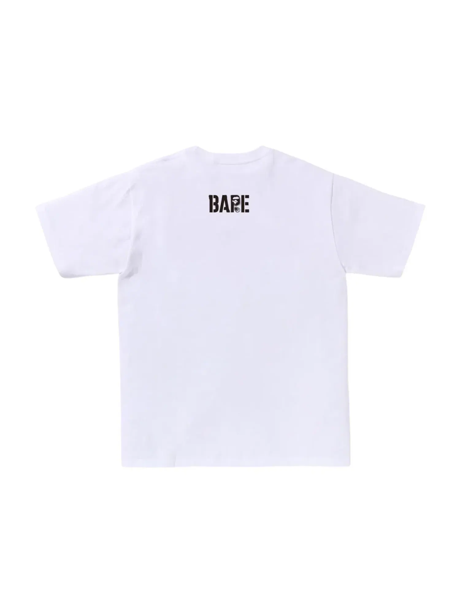 Мужская футболка с принтом A Bathing Ape Map Camo Ape Head Shark — изображение 2 из 2, белый