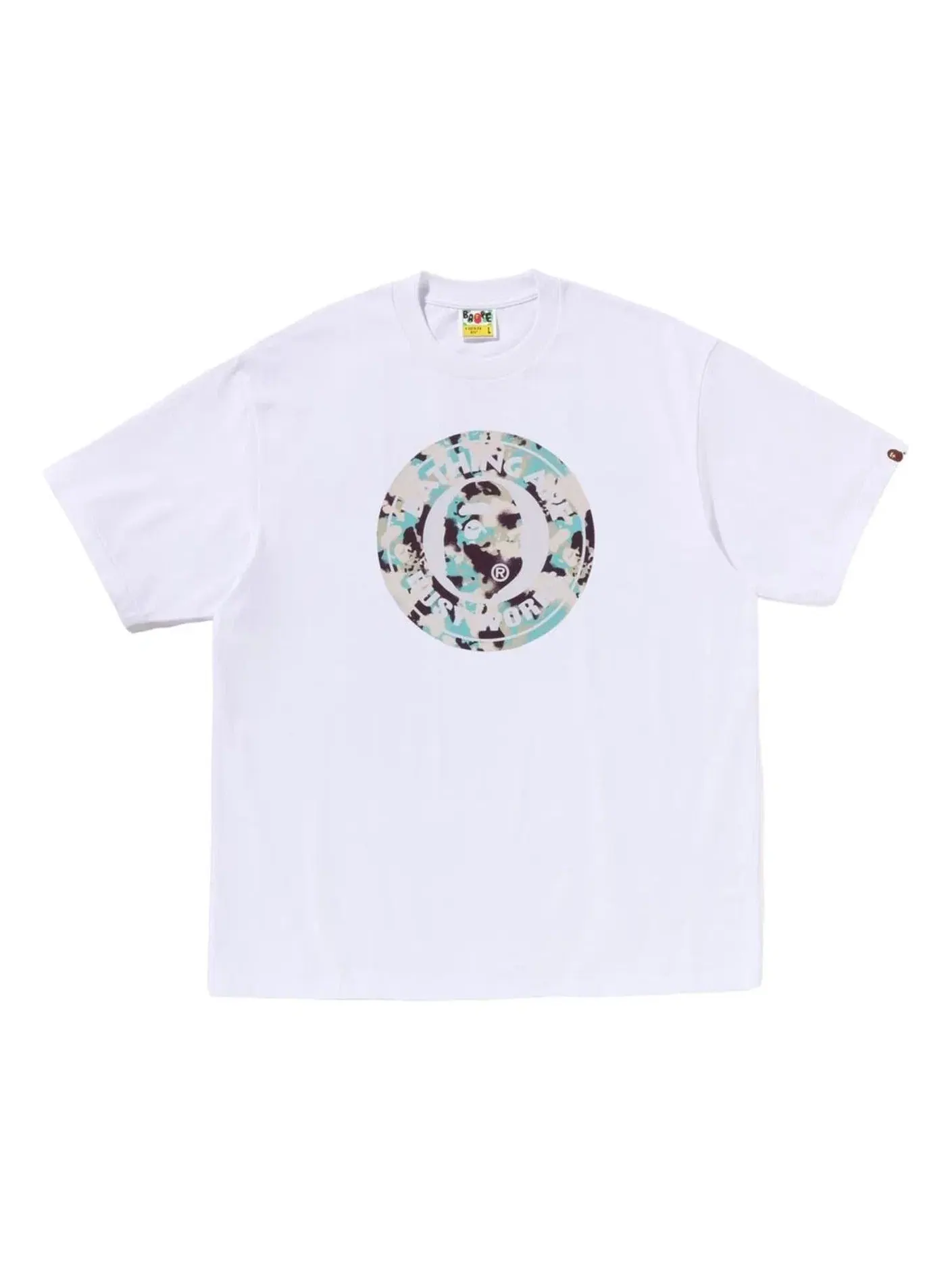 Мужская футболка свободного кроя Map Camo Busy Works Relaxed Fit A Bathing Ape — изображение 1 из 1, белый