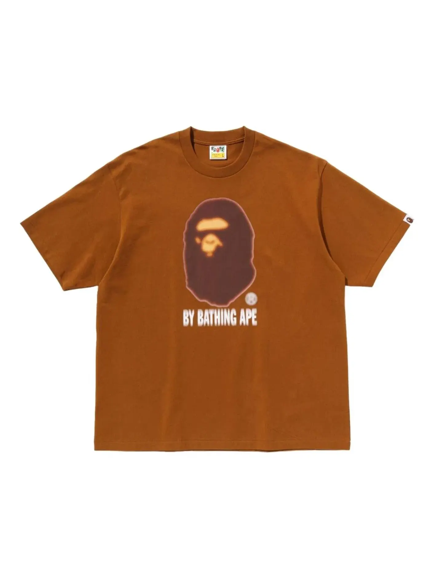 Мужская футболка свободного кроя Blur By Bathing Ape A Bathing Ape — изображение 1 из 1, бежевый