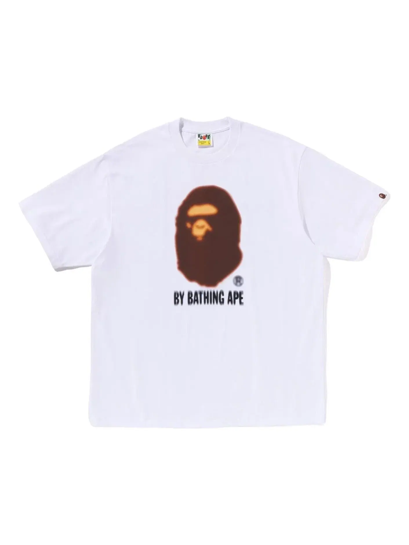 Мужская футболка свободного кроя Blur By Bathing Ape A Bathing Ape — изображение 1 из 1, белый