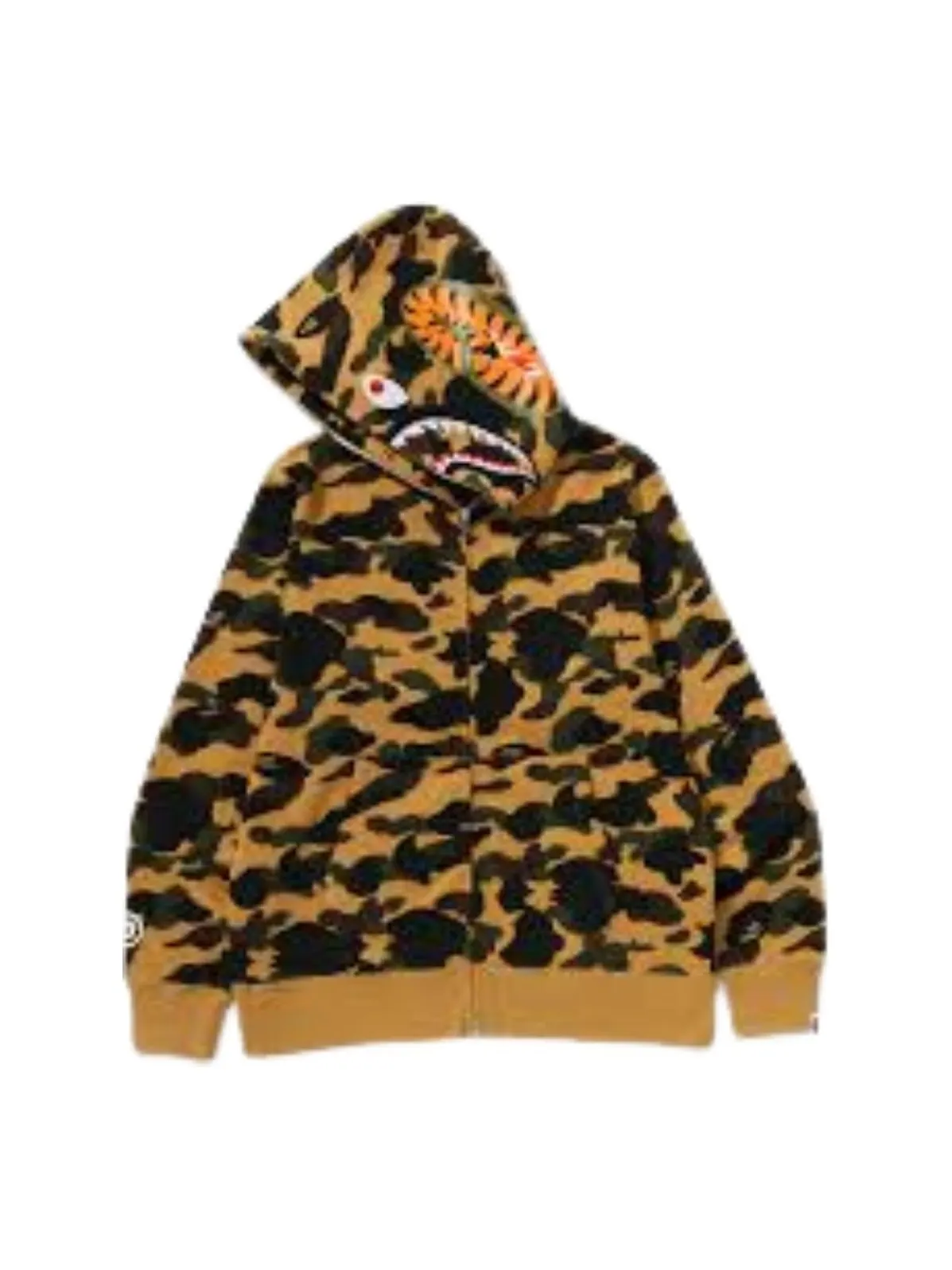 Толстовка на молнии A Bathing Ape 1ST Camo Shark — изображение 1 из 2, желтый
