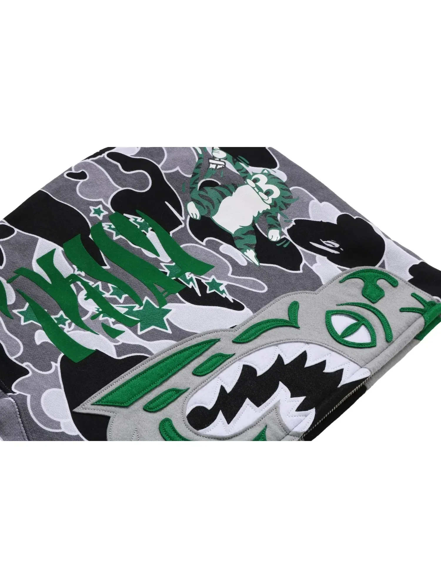 Толстовка на молнии A Bathing Ape x Hidden NY Psyche Camo — изображение 4 из 5, серый